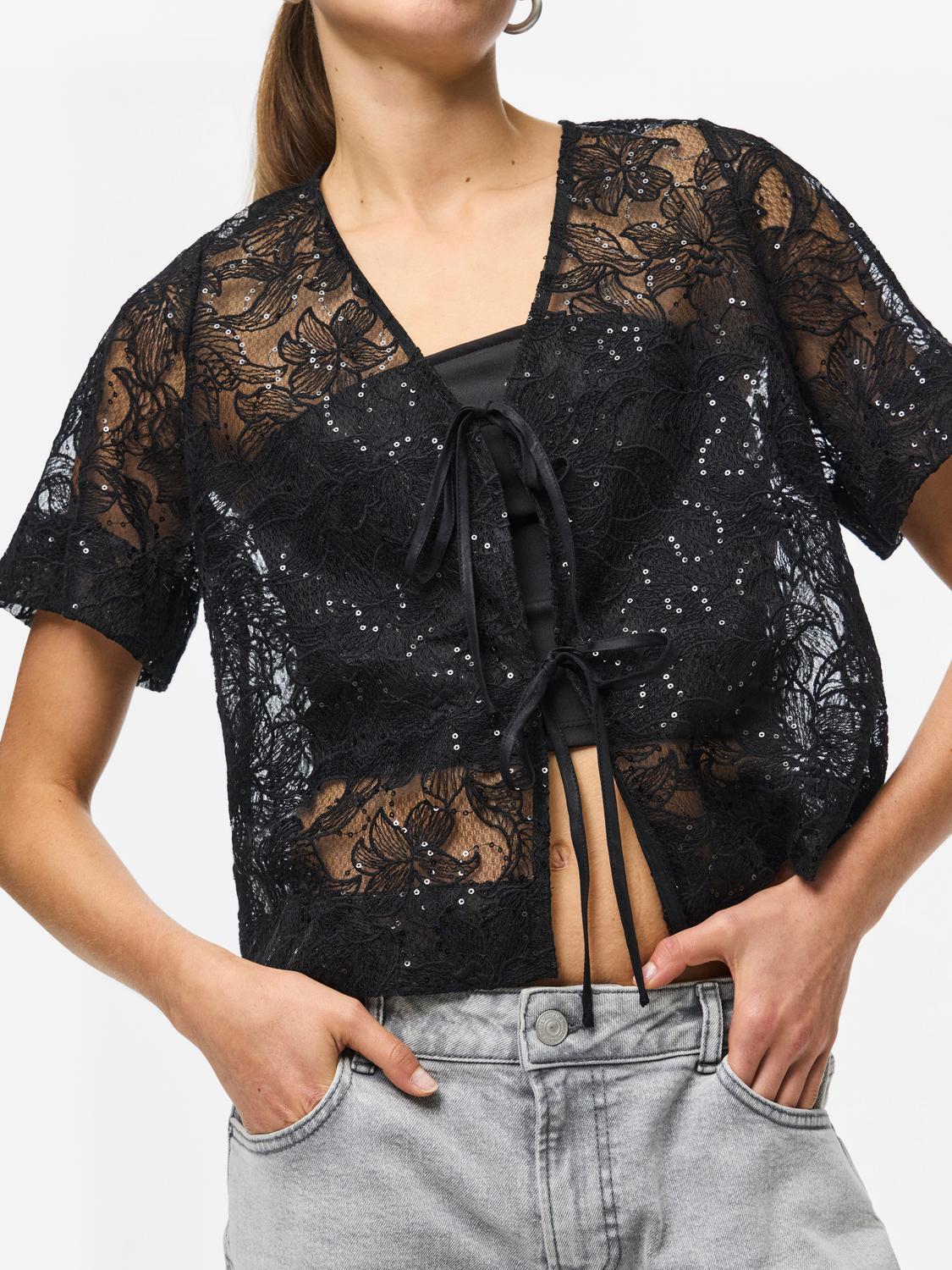 PCLOUISE Top - Black - VERO MODA & VILA Bergvik